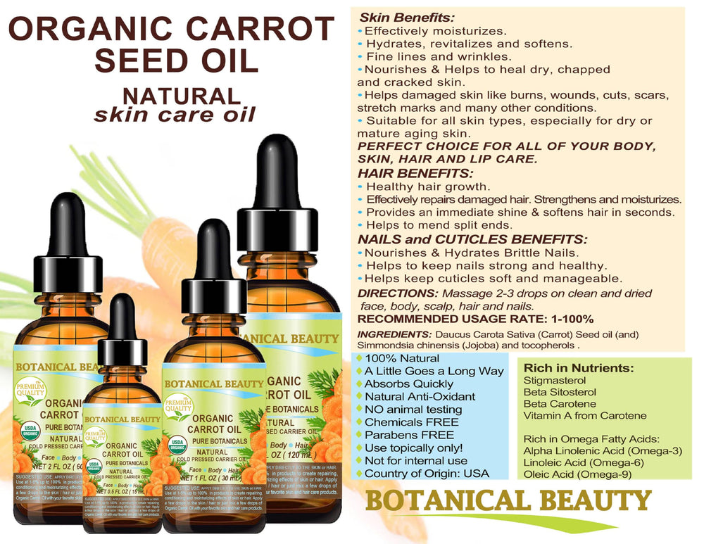 Nails and cuticles with Botanical Beauty carrot seed oil care.