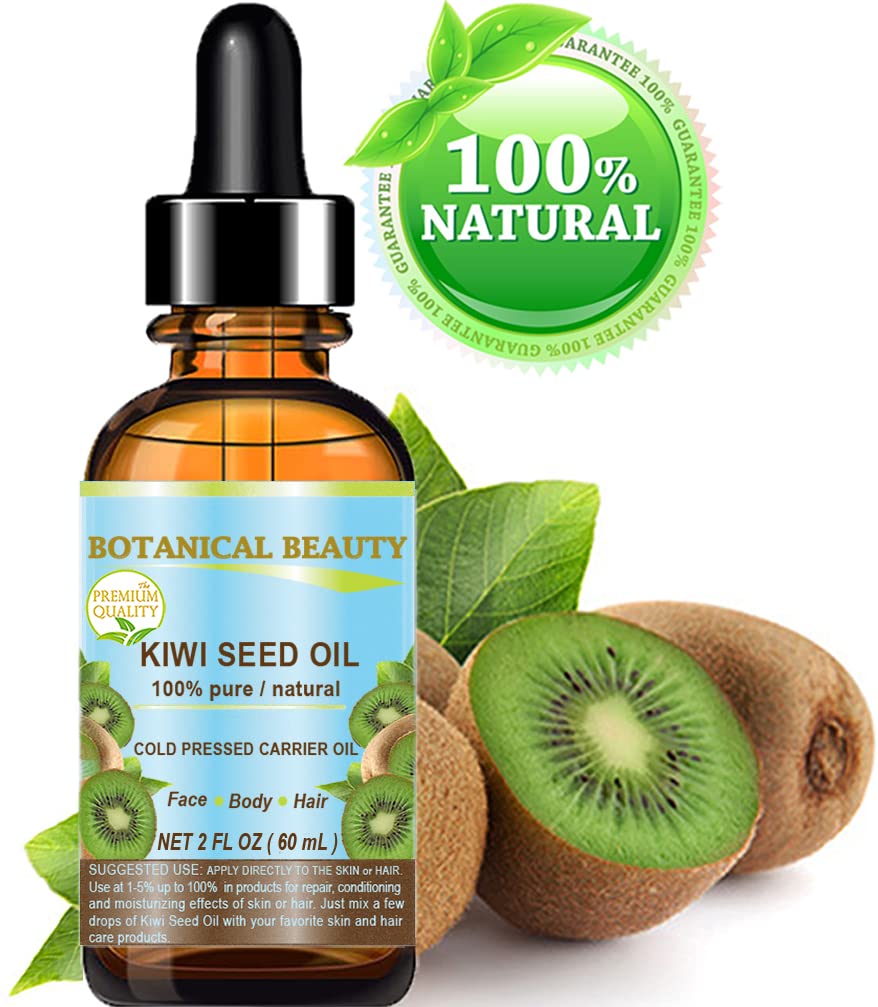 Kiwi Seed Oil dropper emphasizes pure texture for facial moisturization