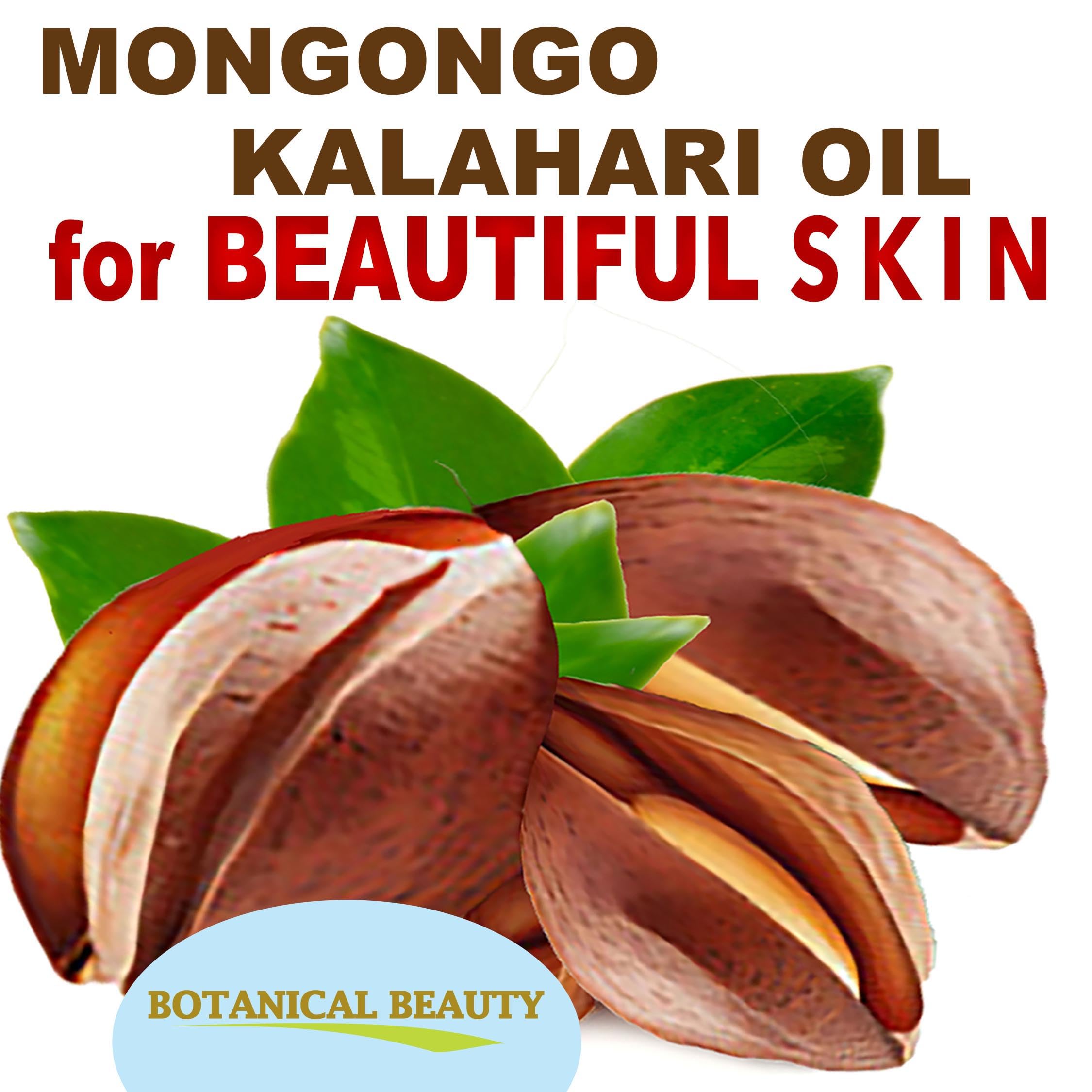 Botanical Beauty Mongongo Oil packaging closeup emphasizes organic certification.