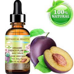 Botanical Beauty Plum Oil amber bottle for convenient daily skincare