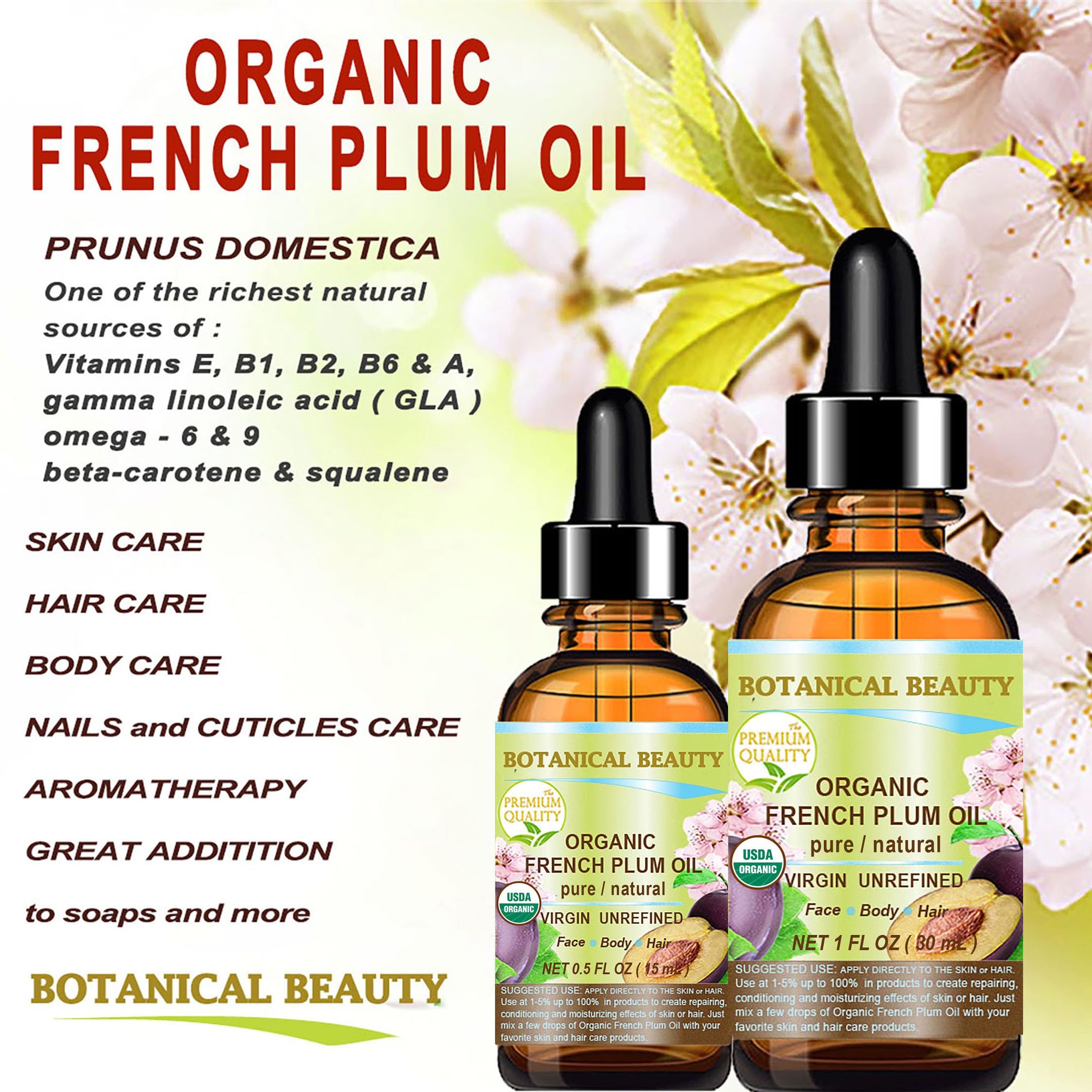 Botanical Beauty Plum Oil skin absorption demonstrated for smooth skin