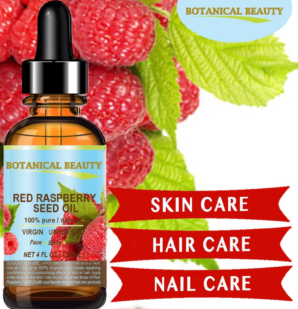 Botanical Beauty Red Raspberry Seed Oil dropper for precise usage