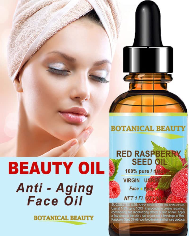 Botanical Beauty Red Raspberry Seed Oil texture gliding with a lightweight finish