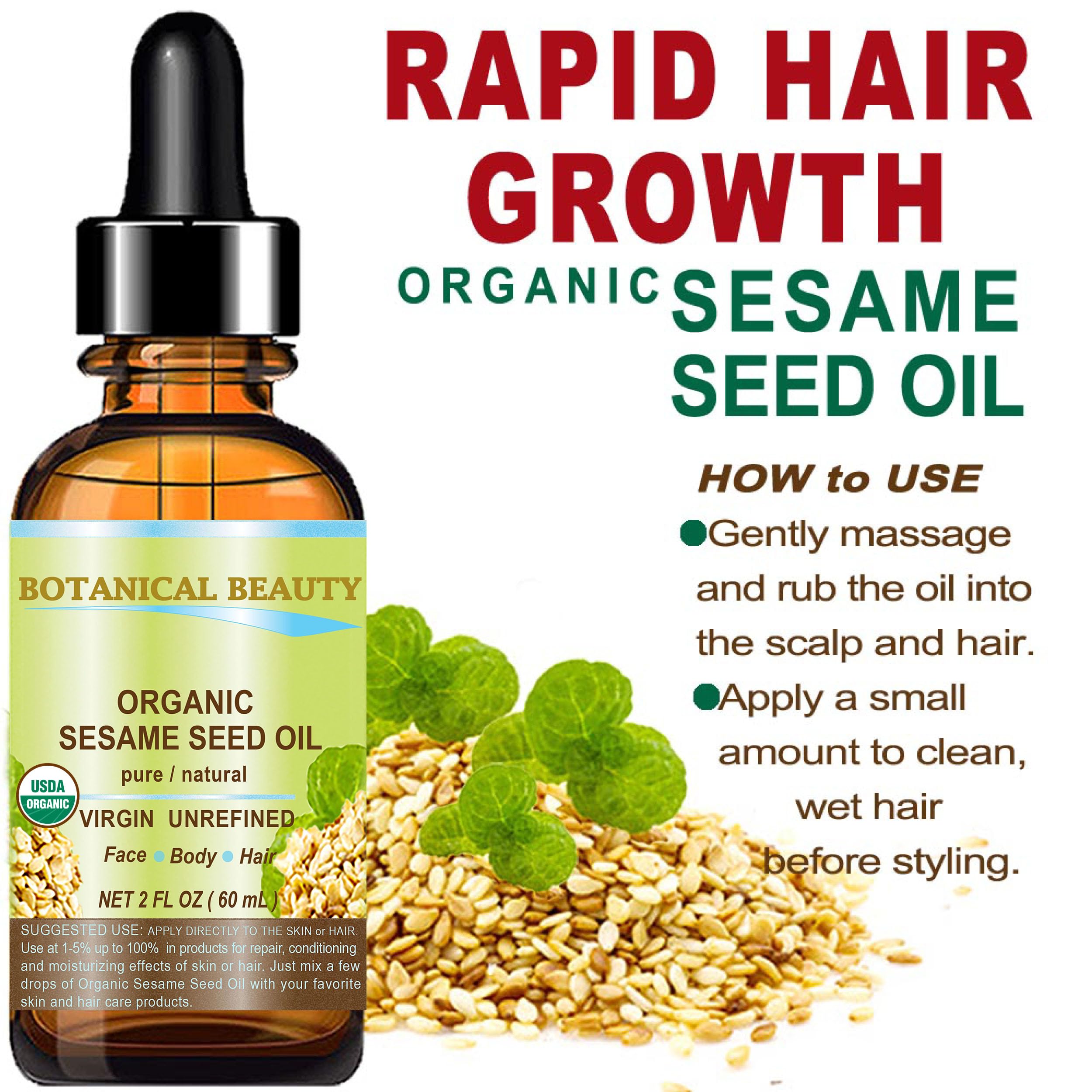 Botanical Beauty sesame seed oil for nails supports healthy cuticles and strength.