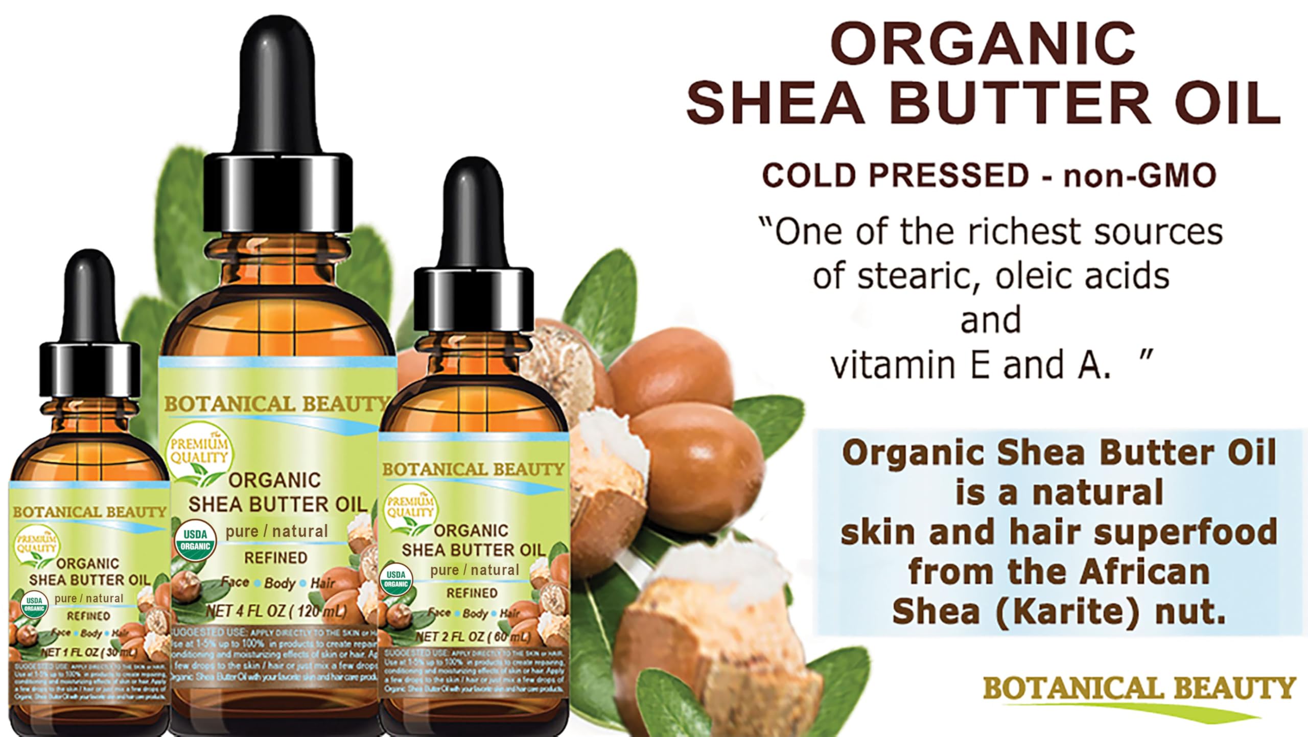 Moisturizing hand, lip, and nail care with shea oil