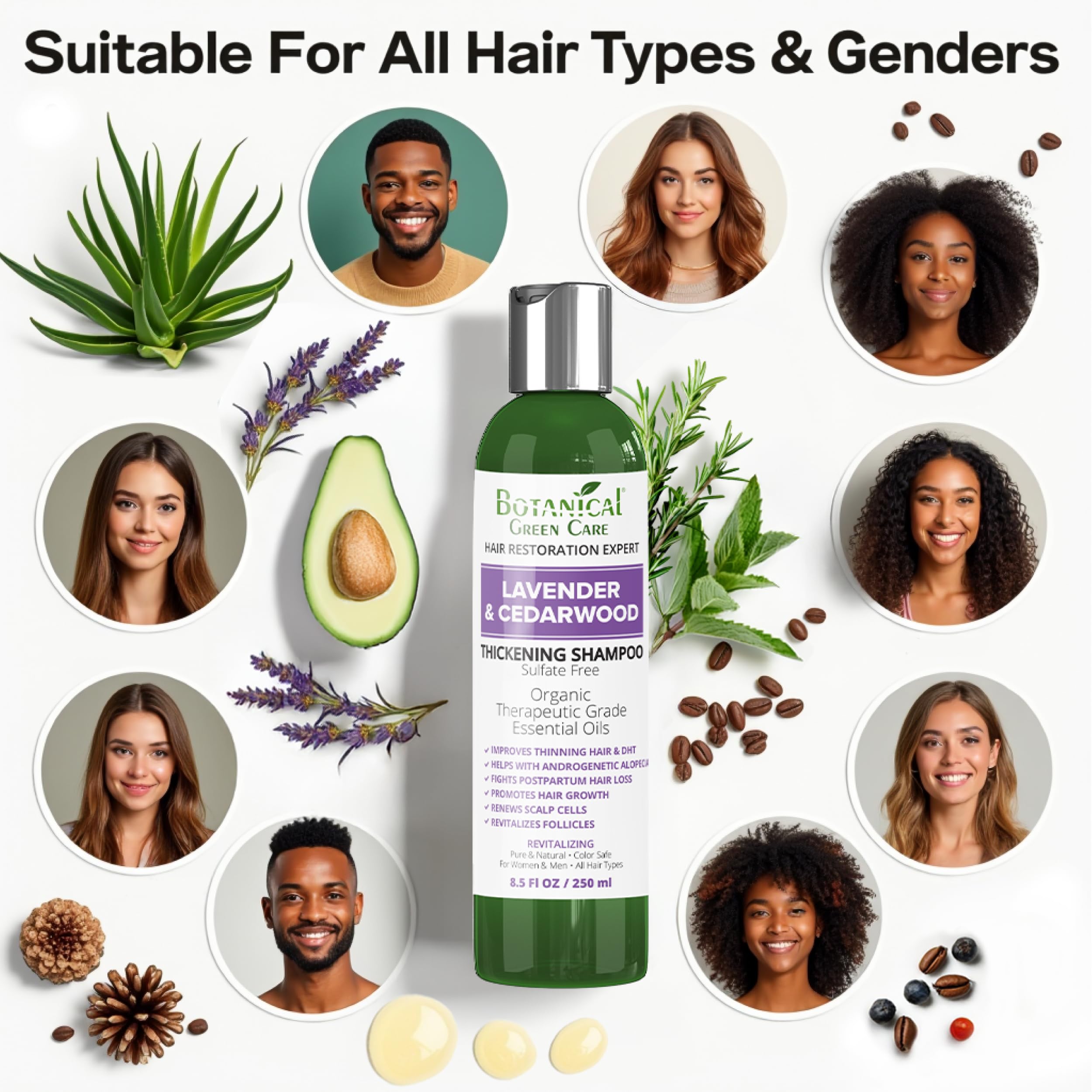 Argan oil glow in Botanical Green Care shampoo for conditioned strands