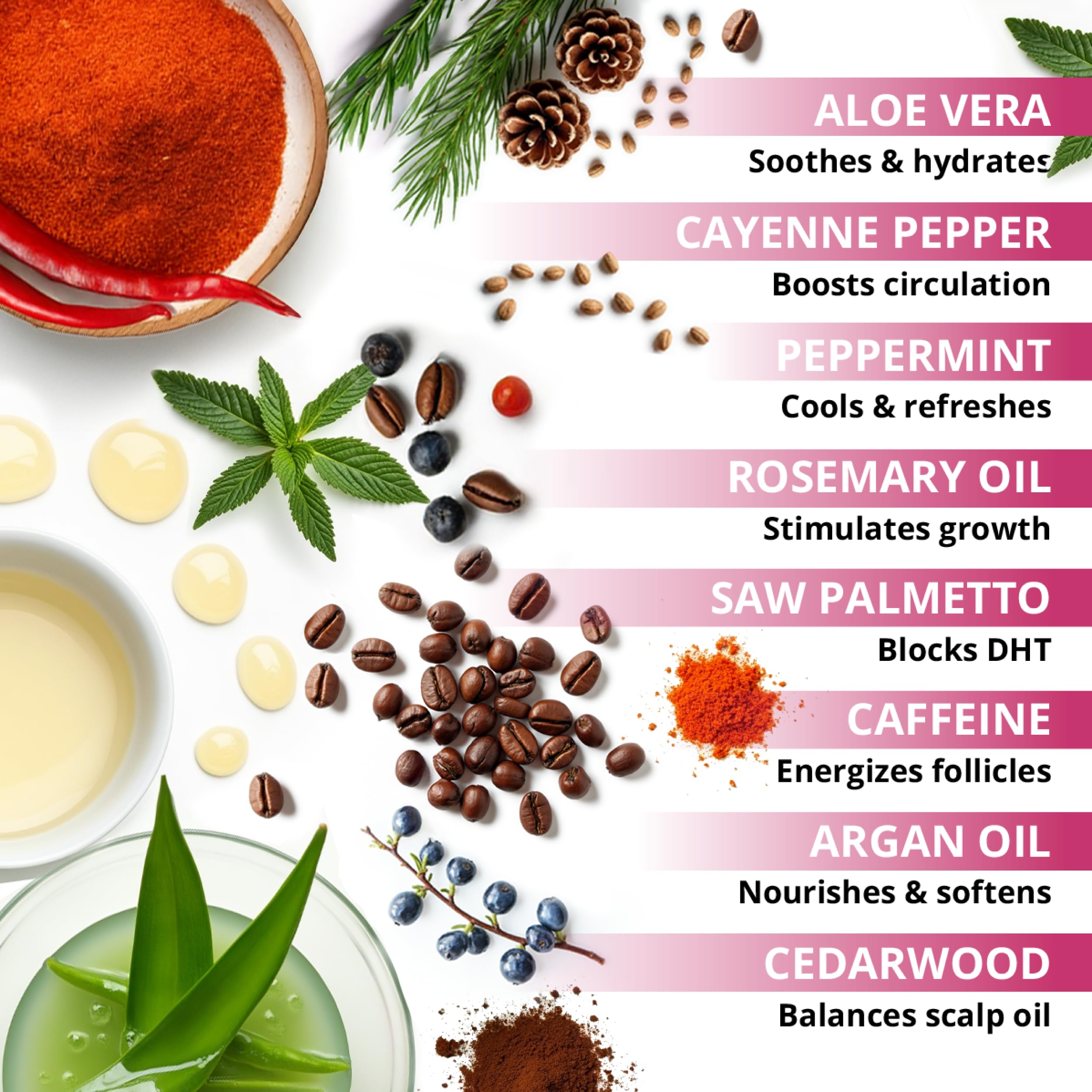 Botanical Green Care Cayenne Saw Palmetto Biotin Shampoo creates a rich lather for volume.