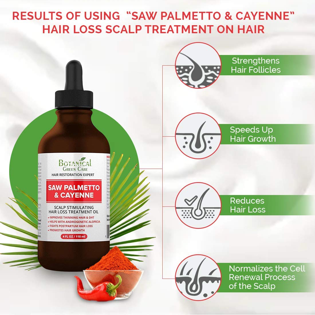 Label on Botanical Green Care organic formula emphasizes clean, paraben-free care