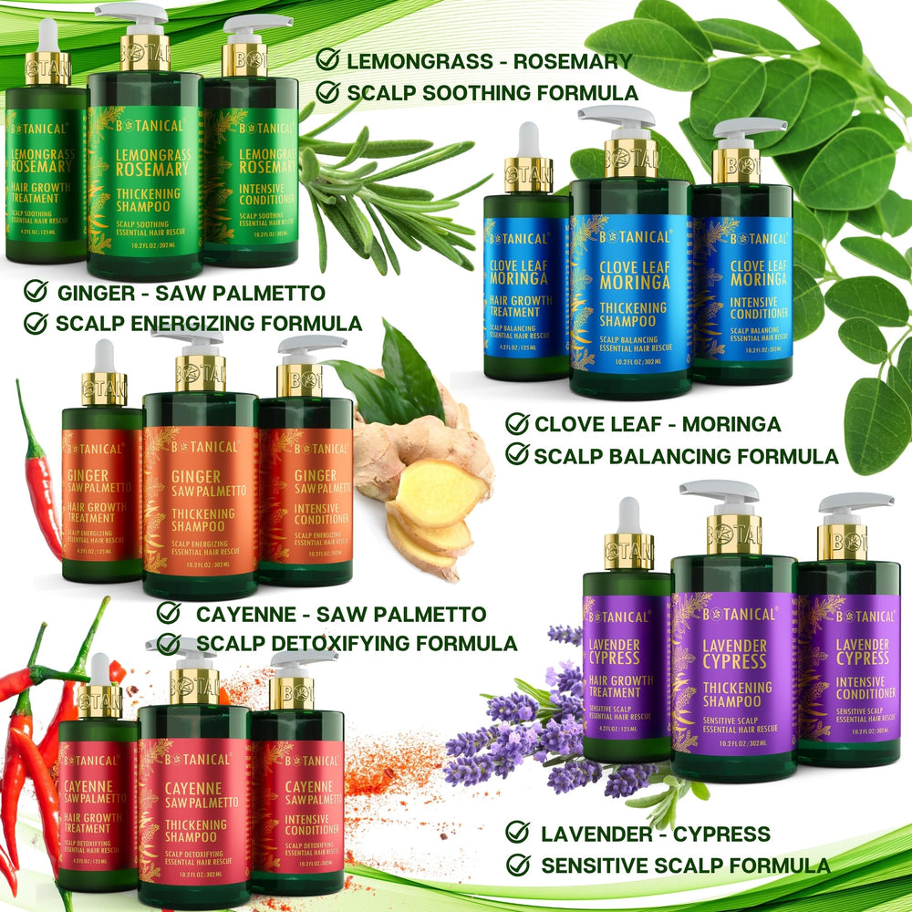 Botanical Hair Growth Lab color-safe formula is gentle on color-treated hair.