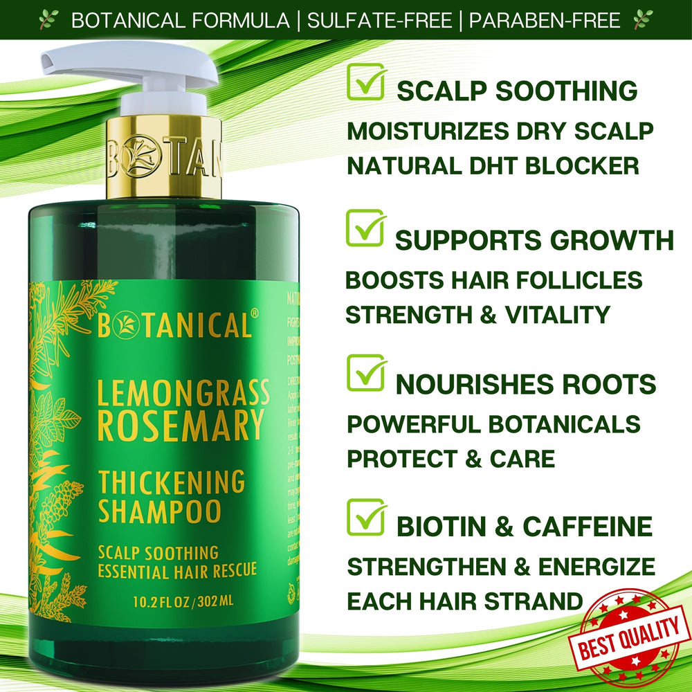 Botanical Hair Growth Lab rosemary shampoo lather signals gentle cleansing for scalp comfort.