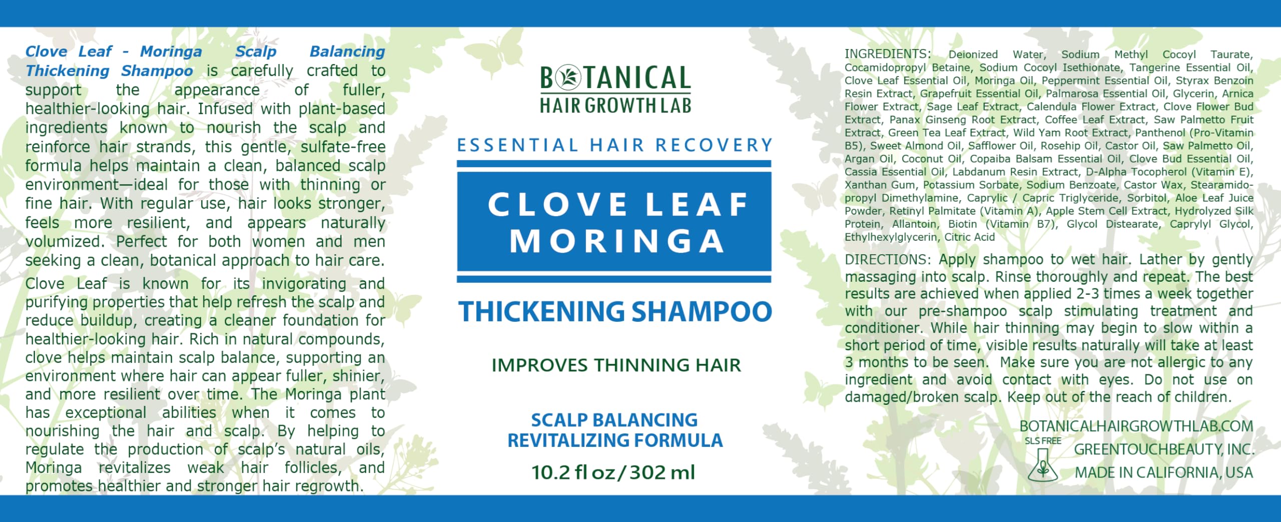 BOTANICAL HAIR GROWTH LAB results show shine and smoother texture.