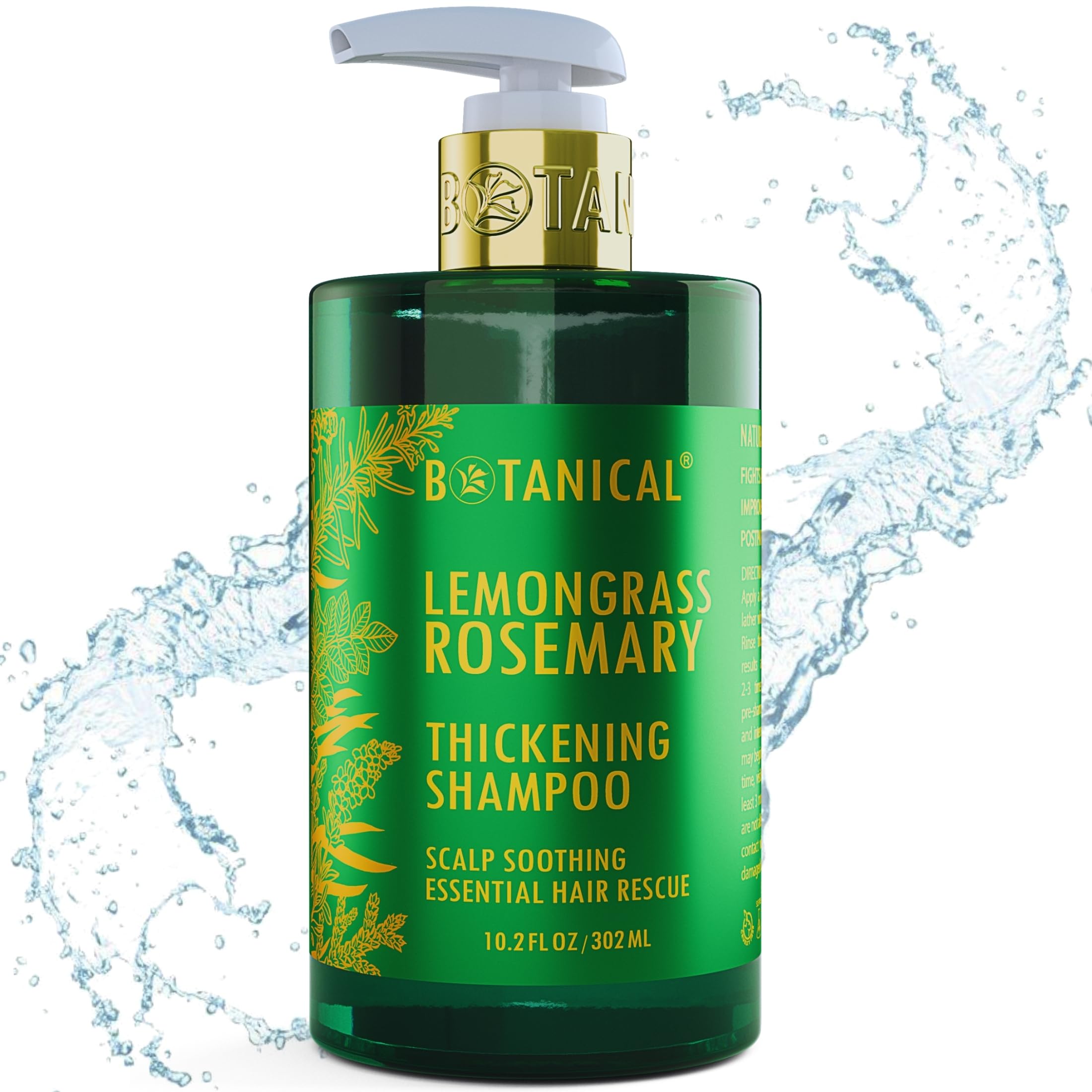 Botanical Hair Growth Lab warming scalp scene conveys invigorating daily care.
