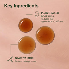Botanics All Bright caffeine eye serum cooling sensation around the eye area.