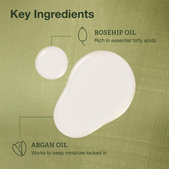 Botanics Overnight Face Oil on hand demonstrates easy warmth and quick absorption