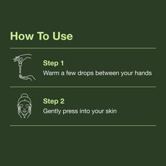 Botanics Overnight Face Oil texture on skin shows satin-soft finish