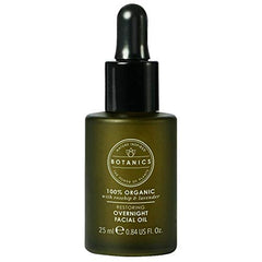 Botanics Restoring Overnight Oil dropper ready for night application, nourishing skin