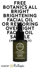 Botanics Restoring Overnight Oil texture showing rich hydration on skin