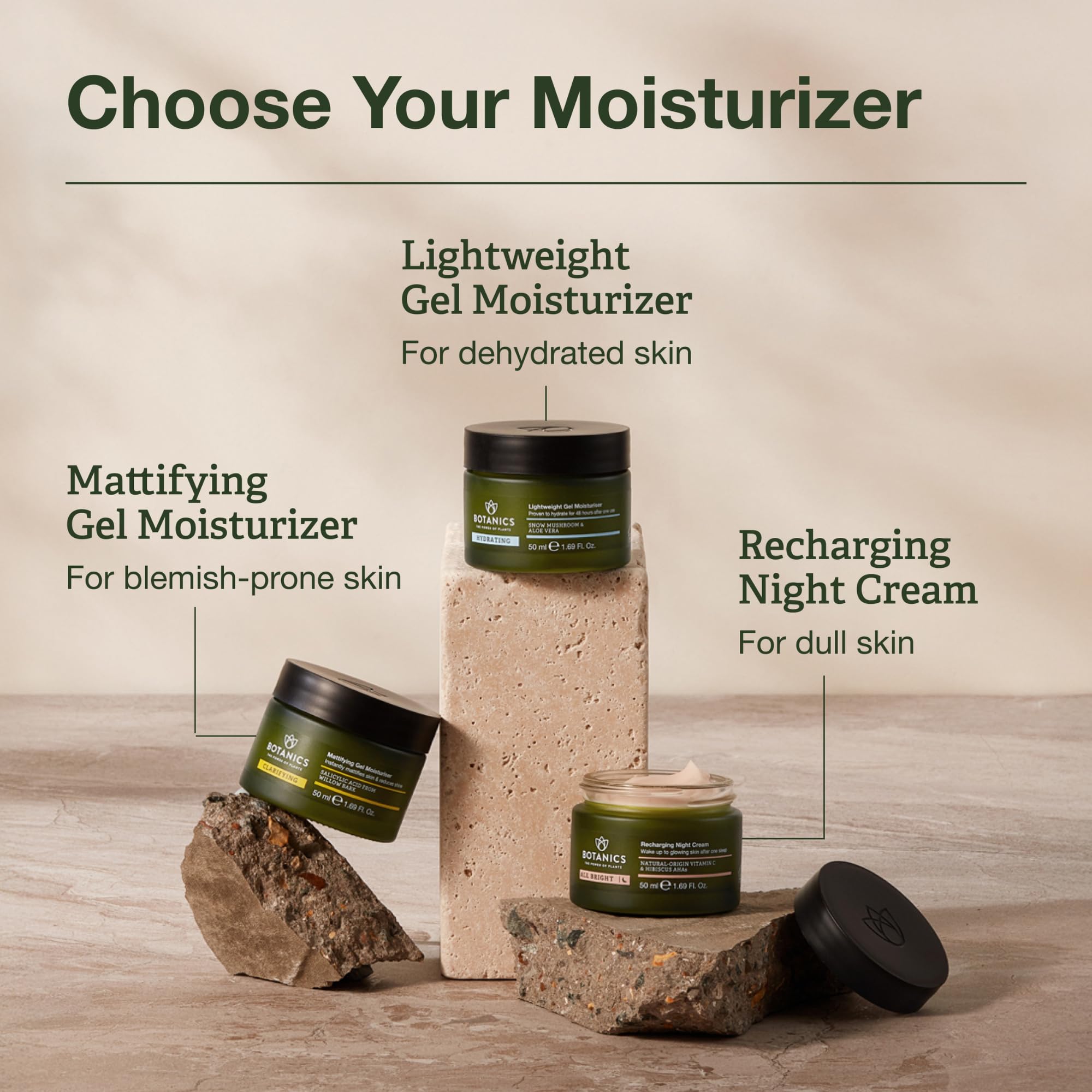Botanics All Bright Night Cream vegan cruelty-free formula supports ethical skincare