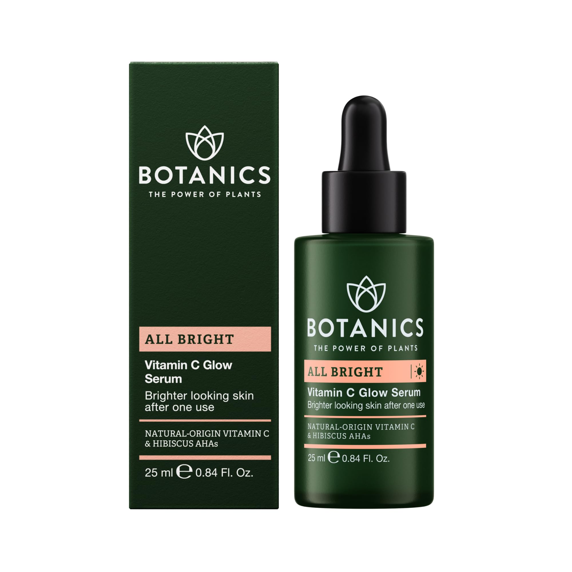 Botanics Vitamin C Serum drops applied for brighter skin