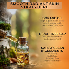 Botanifique Jojoba Oil blend delivers silky skin finish.