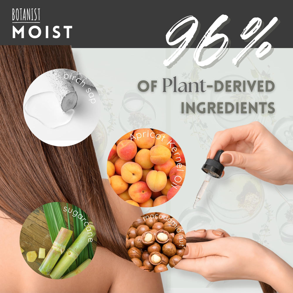 BOTANIST Argan oil ingredients image highlighting nourishing botanicals