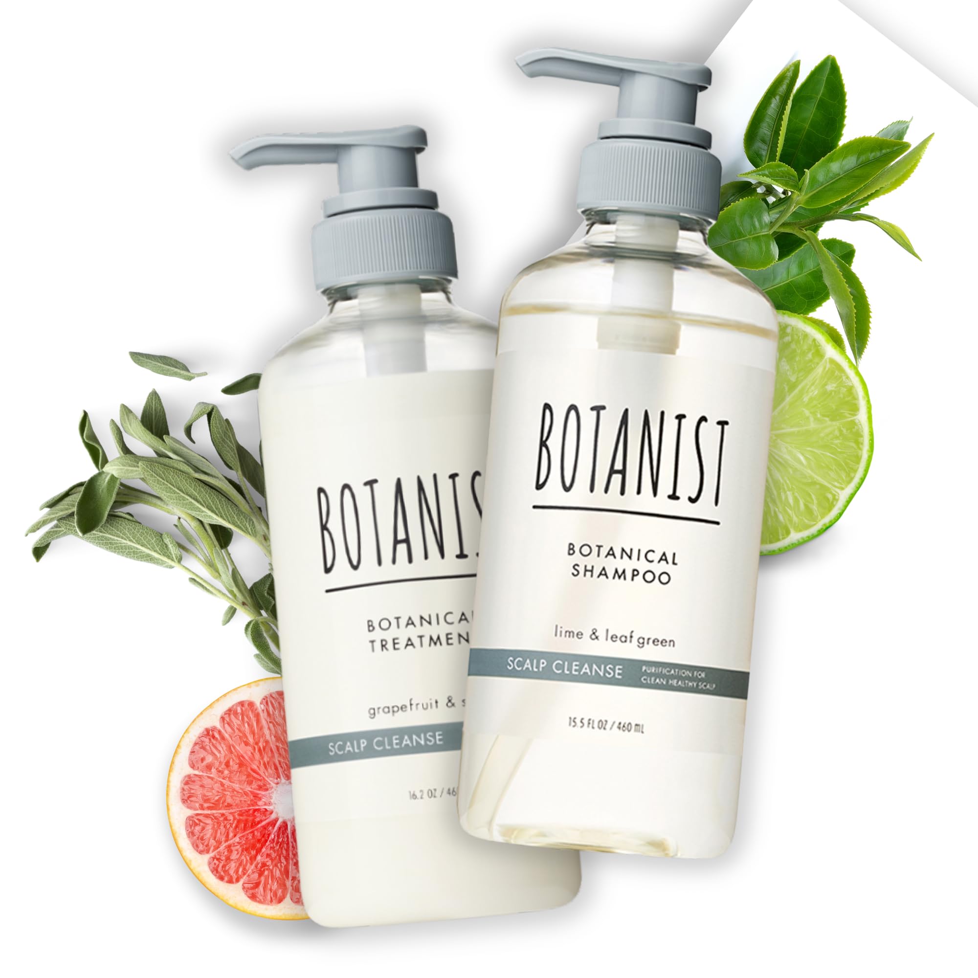 Botanist dry scalp shampoo bottle pour promotes smooth, manageable hair.
