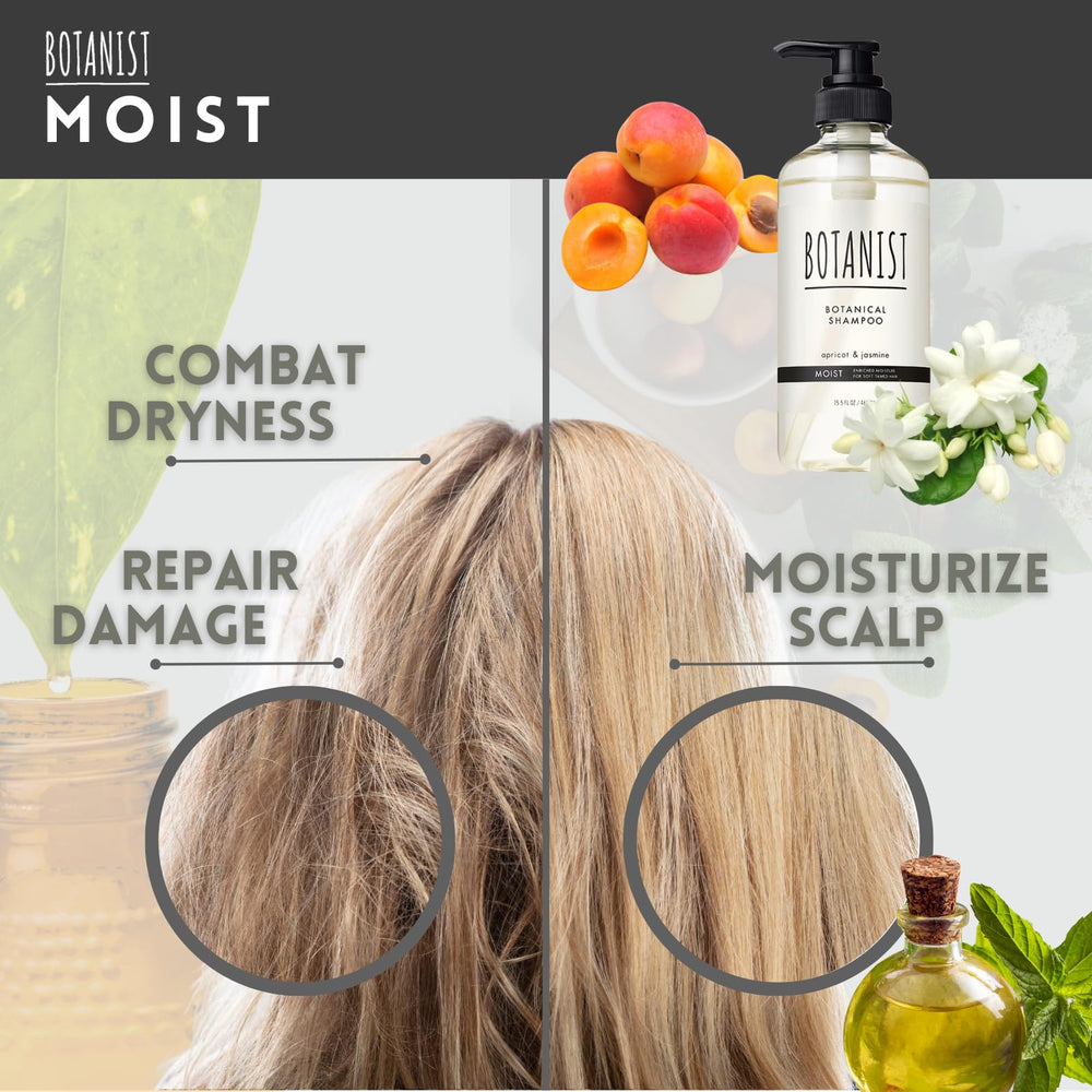 Jojoba oil and keratin visible in Botanist Hydrating Shampoo