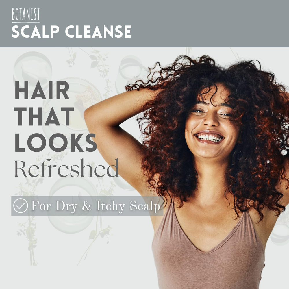 Botanist Keratin Conditioner pour close-up shows easy application for smoother hair.