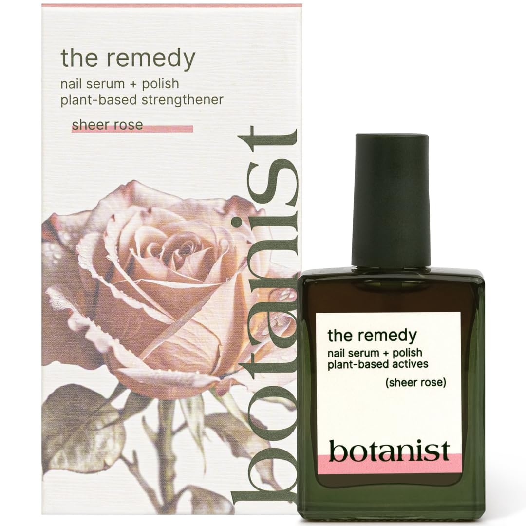 Botanist Nails The Remedy bottle front shows rose polish with a non-toxic formula.