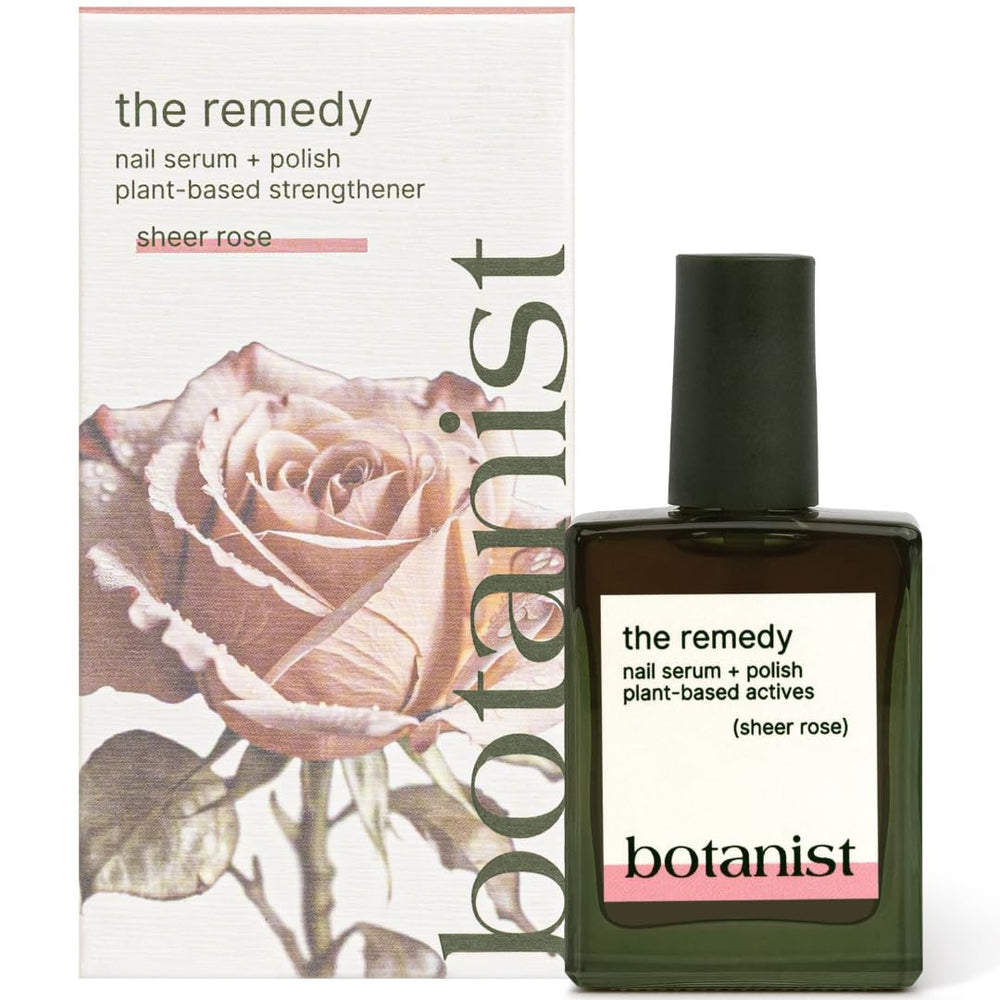 Botanist Nails The Remedy bottle front shows rose polish with a non-toxic formula.