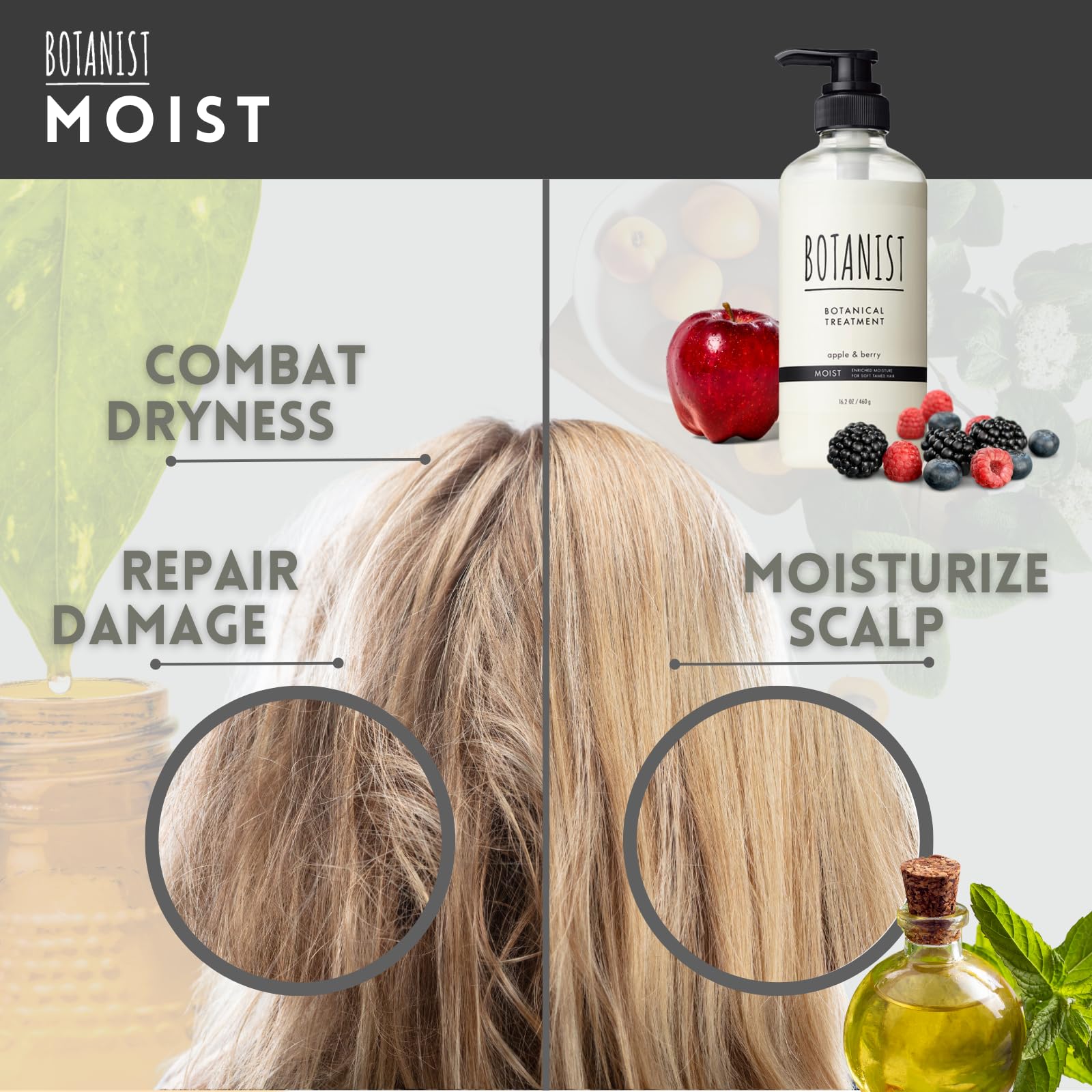 Ceramide NG supports cuticle barrier and scalp balance for comfort.