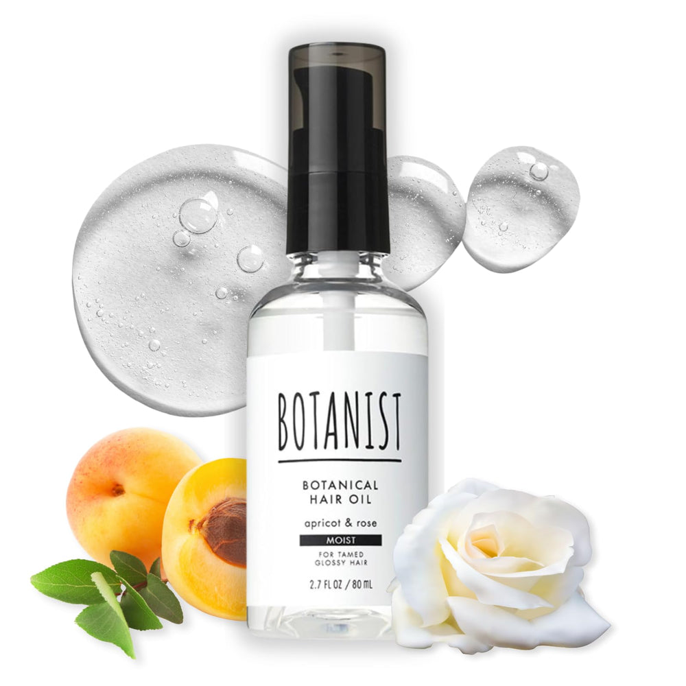 Botanist Organic Hair Oil bottle for frizz control and hydration.