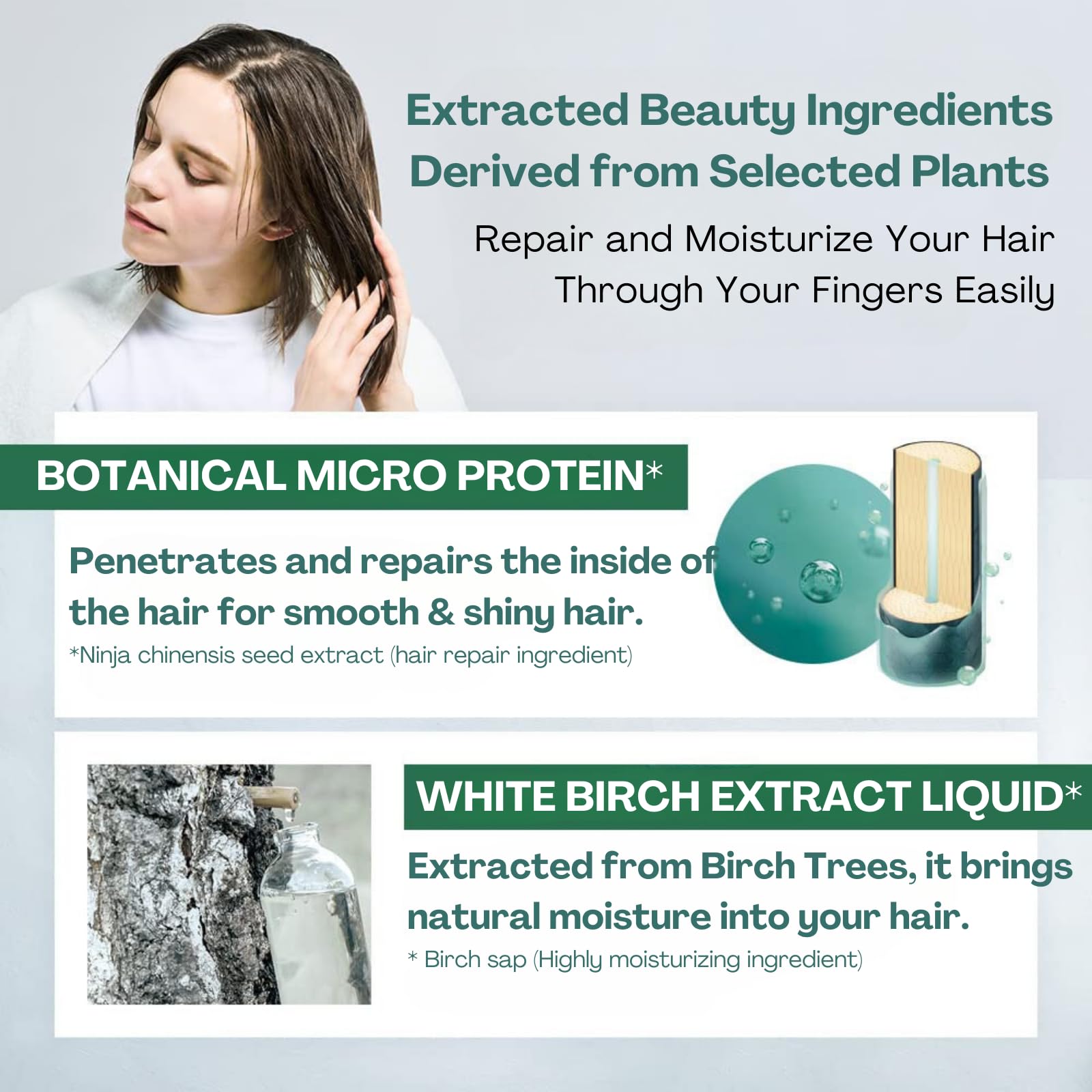 Botanist Organic Hair Oil with jojoba and plant proteins.