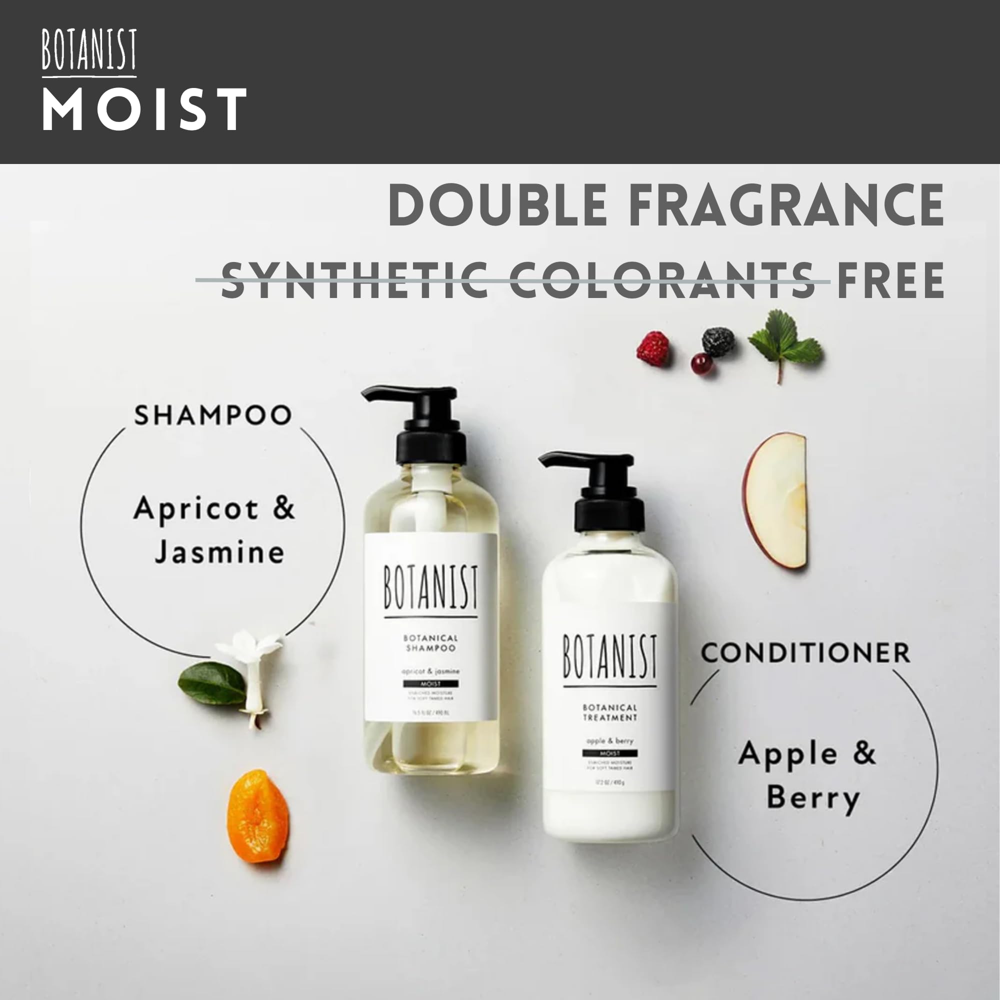 BOTANIST Silky hair after use showing smooth, manageable results