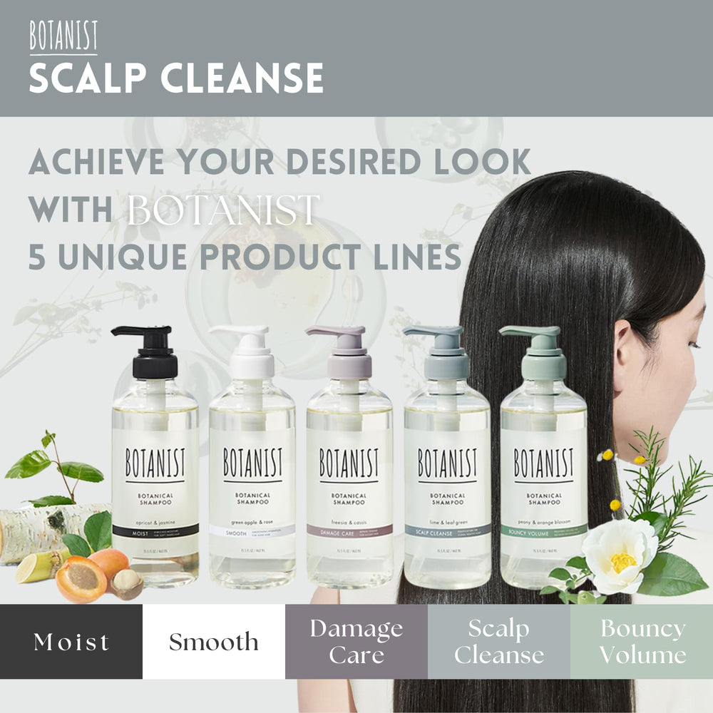 Botanist Free-from sulfate and parabens branding on packaging.