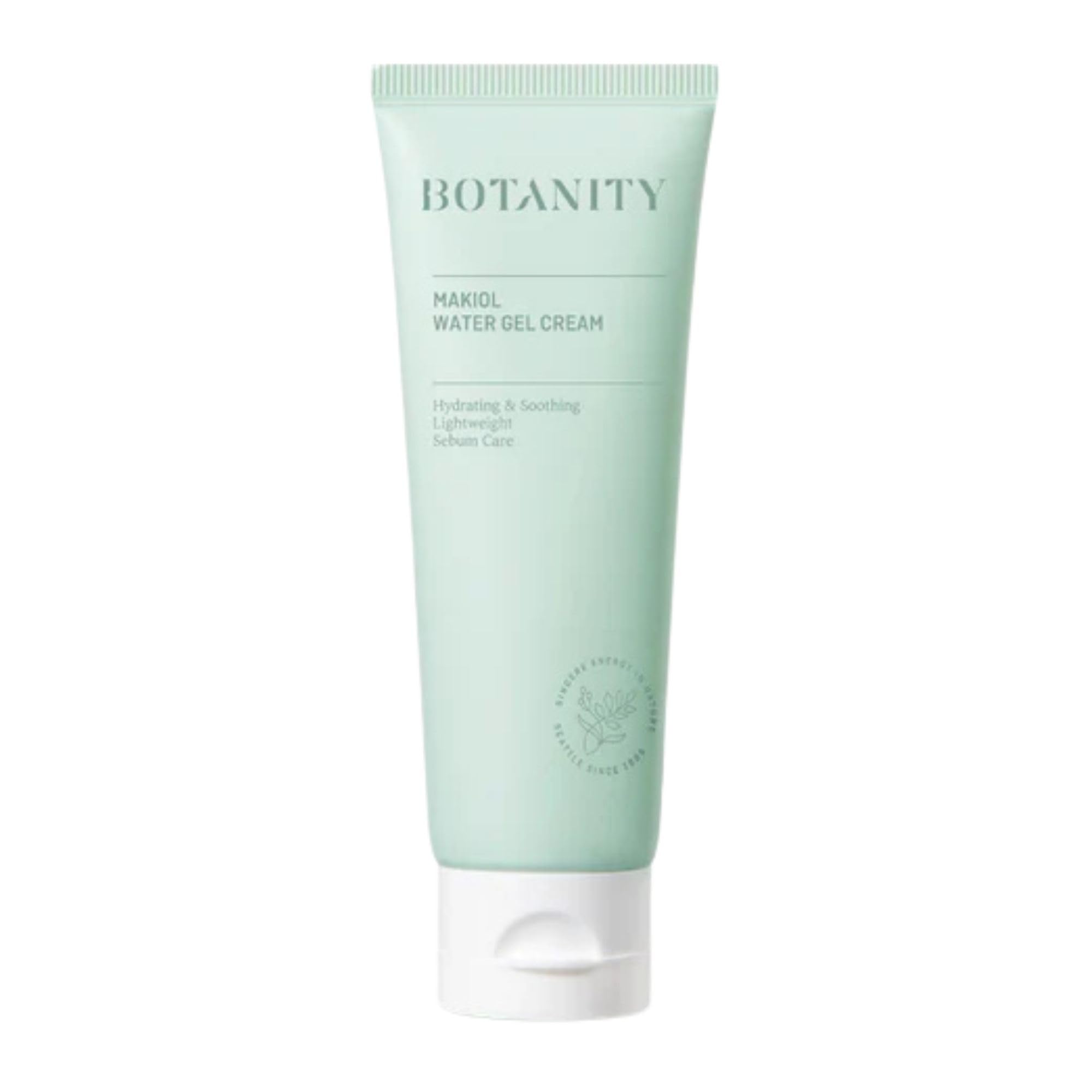 BOTANITY Makiol Water Gel Cream jar with hydrating formula for shine control
