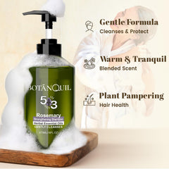 BOTANQUIL Rosemary Shampoo pump for easy daily scalp care.