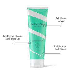 Bouclème 250ml tube packaging highlights vegan, plant-powered formula for healthy curls.