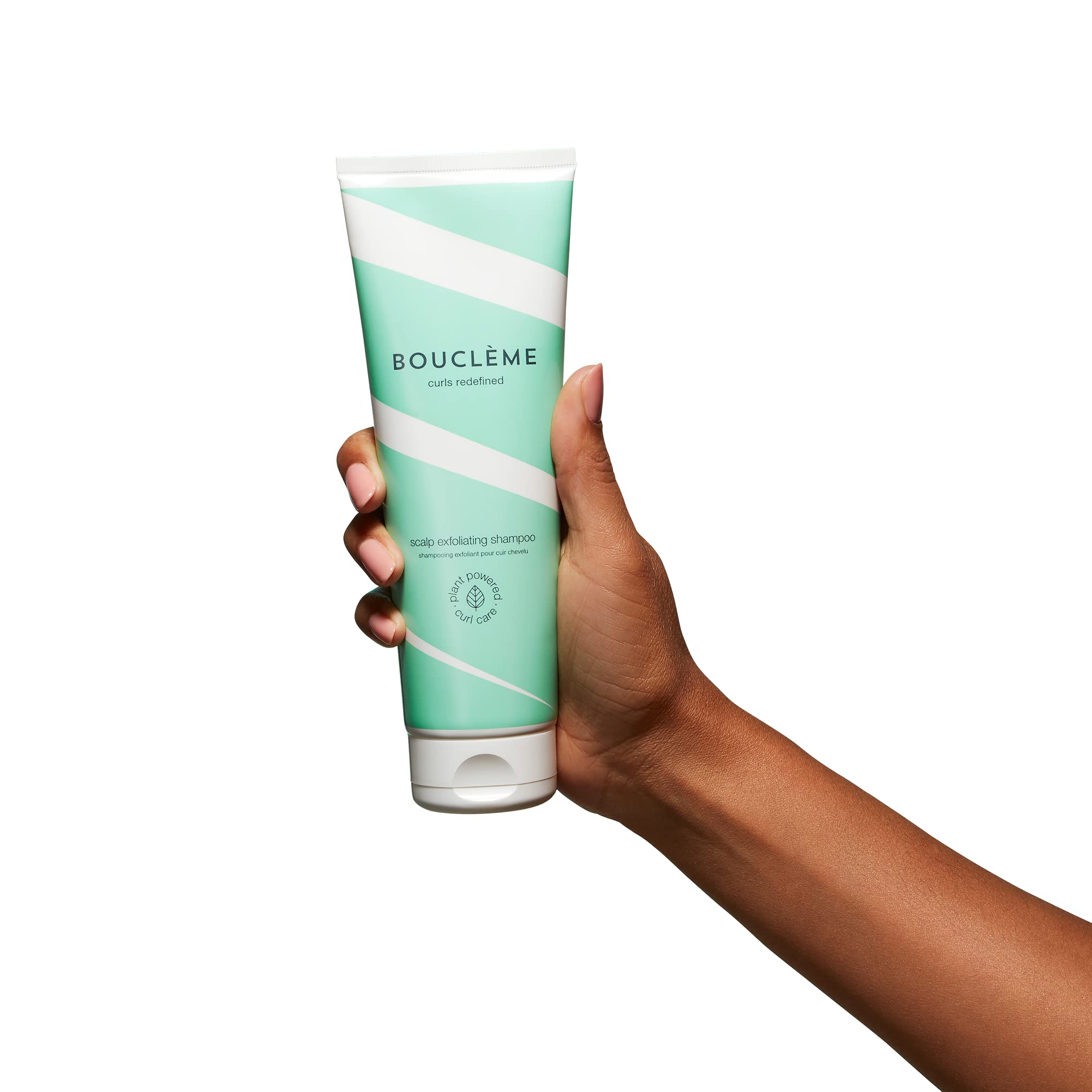 Bouclème ingredient label close-up showcasing natural extracts and cruelty-free credentials.
