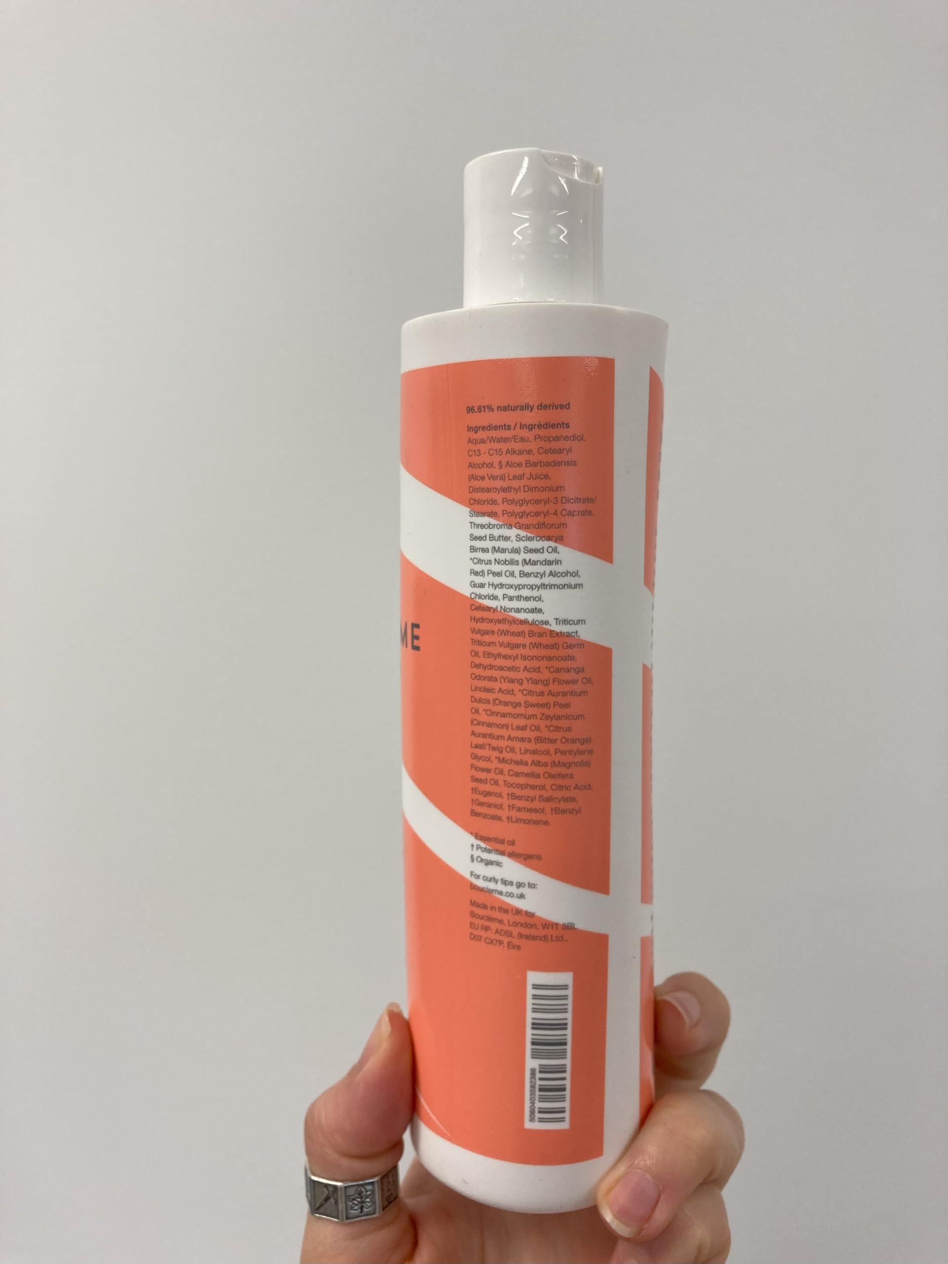 Tree-planting symbol reflects Bouclème's eco-conscious manufacturing practices.