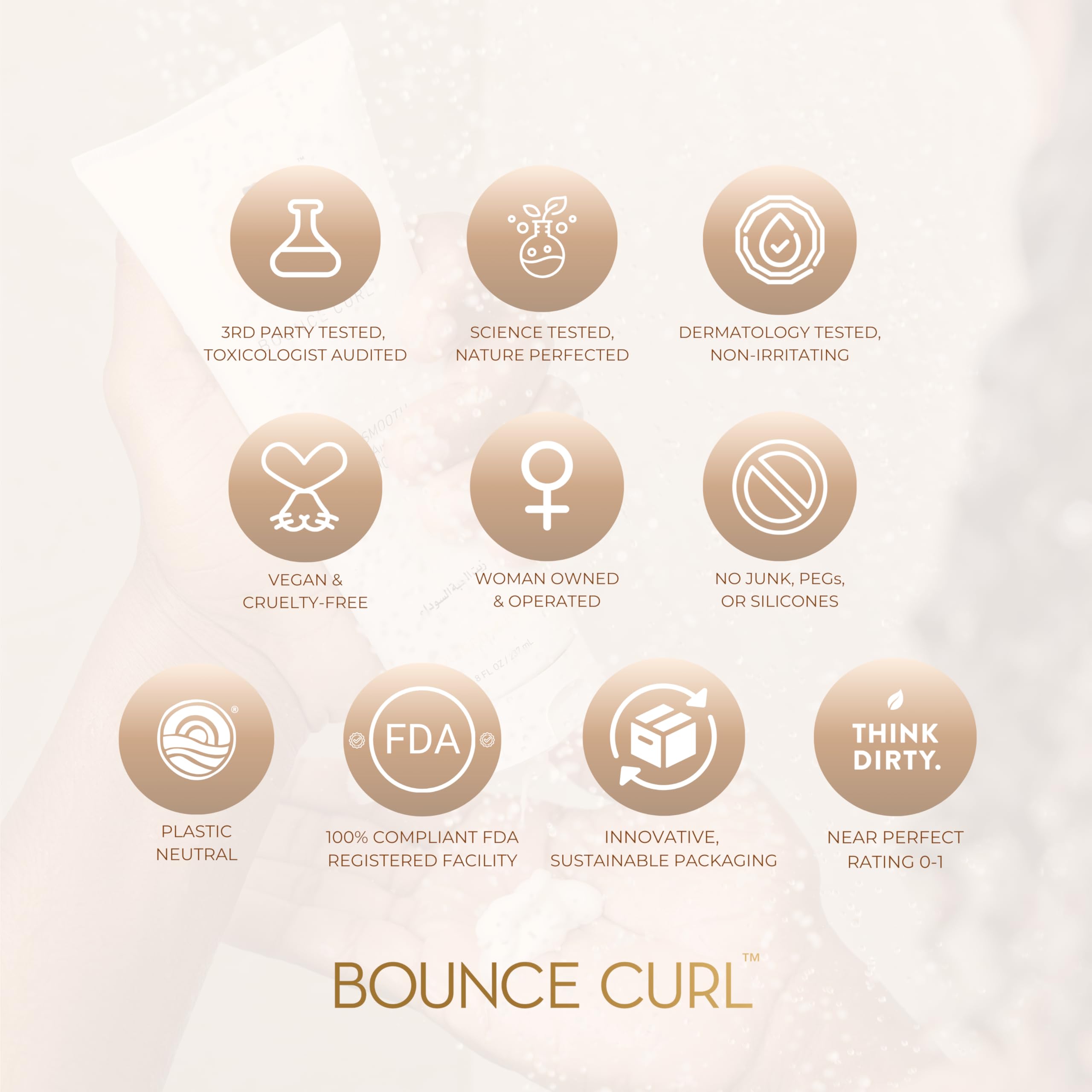 Detangling moment with Bounce Curl conditioner for smoother hair