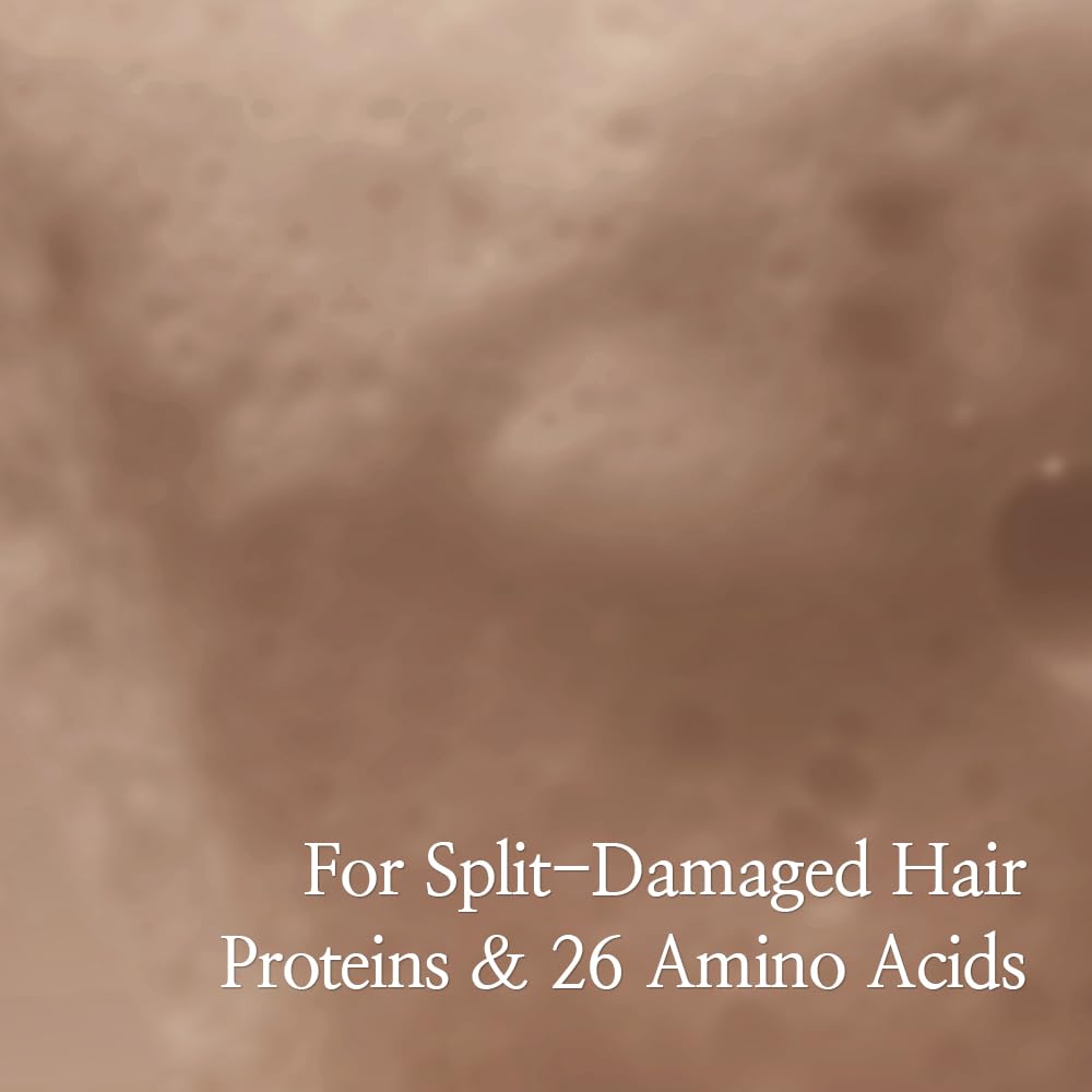 Bouquet Garni NARD RX Shampoo damaged hair strands before-and-after smoothing.