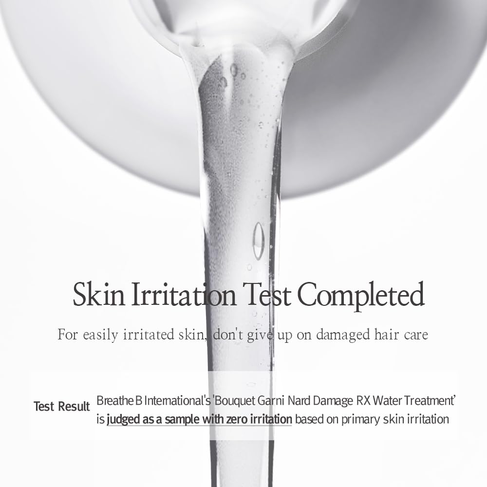 Bouquet Garni NARD RX Water Conditioner nutrient-rich oils arrangement.