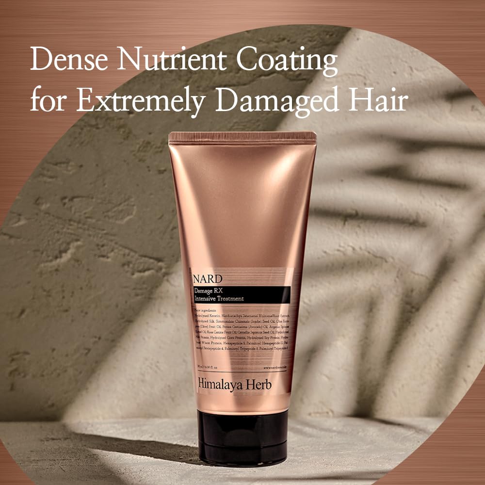NARD RX ingredients close-up with amino acids and proteins for hair repair