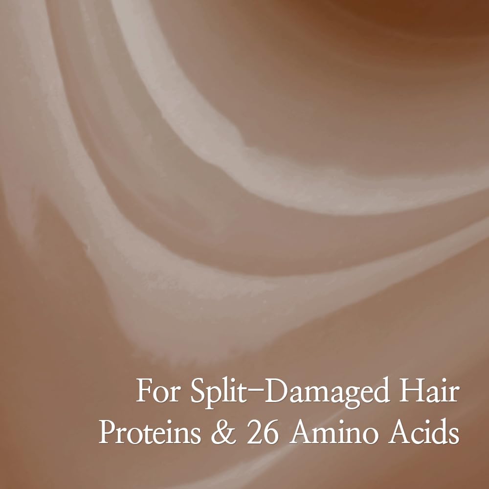 Ingredients list emphasizes amino acids, proteins, and natural oils