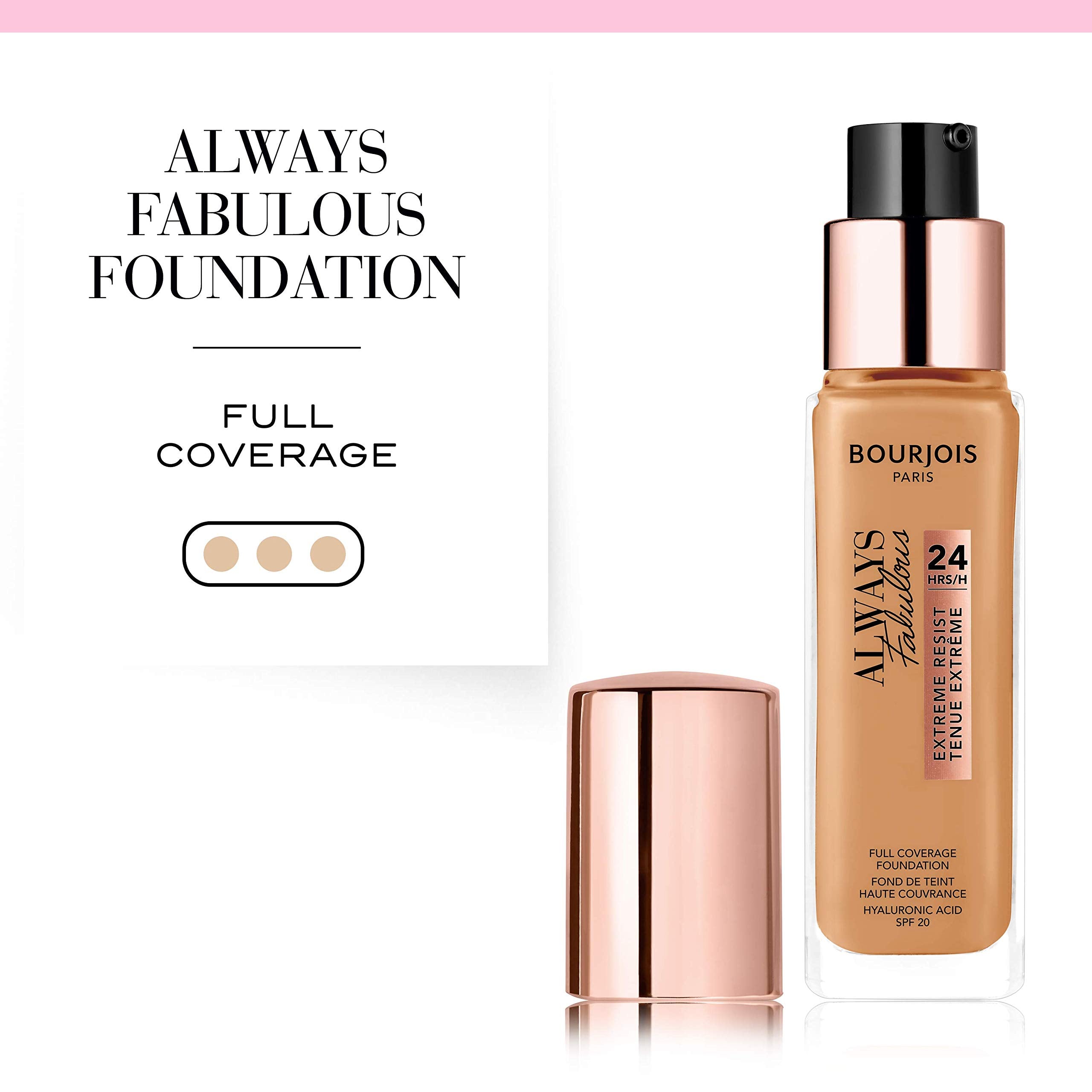 Bourjois Always Fabulous 24H pump-dispense action showing easy application.