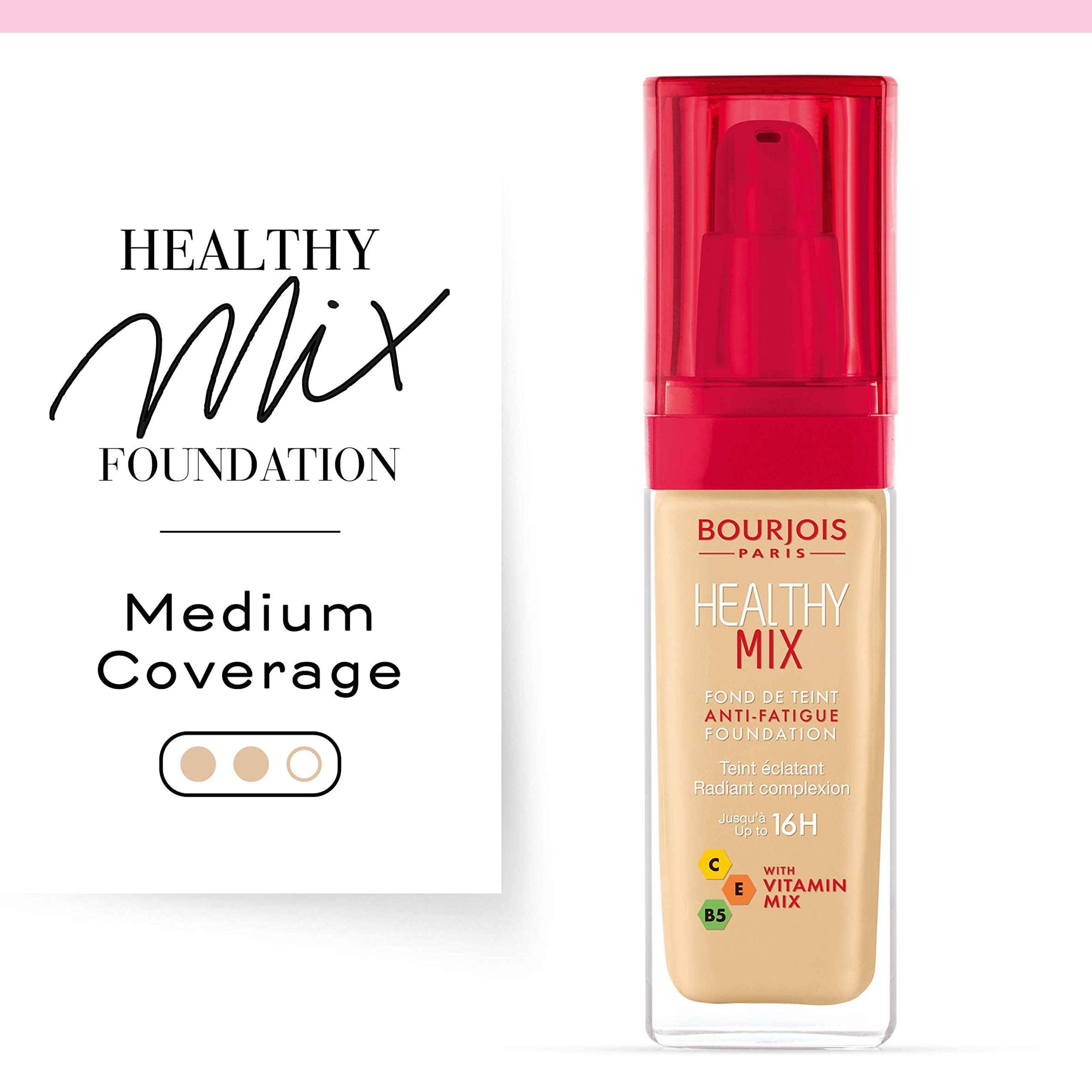 Bourjois Healthy Mix Foundation swirl texture showing smooth blending