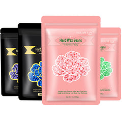 Bouvetan hard wax beads 400g pack for gentle full-body waxing.