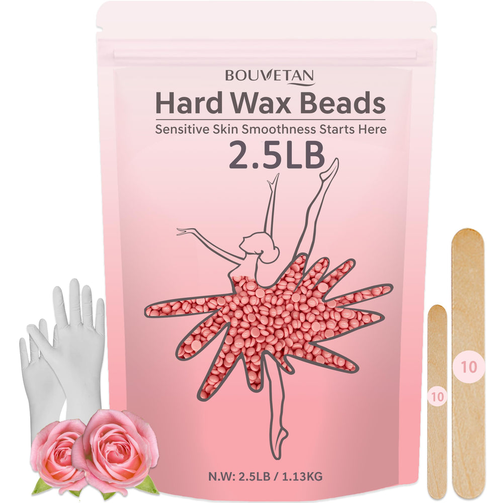 Bouvetan wax beads 2.5lb packaging for bulk waxing
