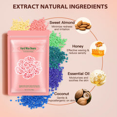 Bouvetan wax beads for face and eyebrows provide precise hair removal